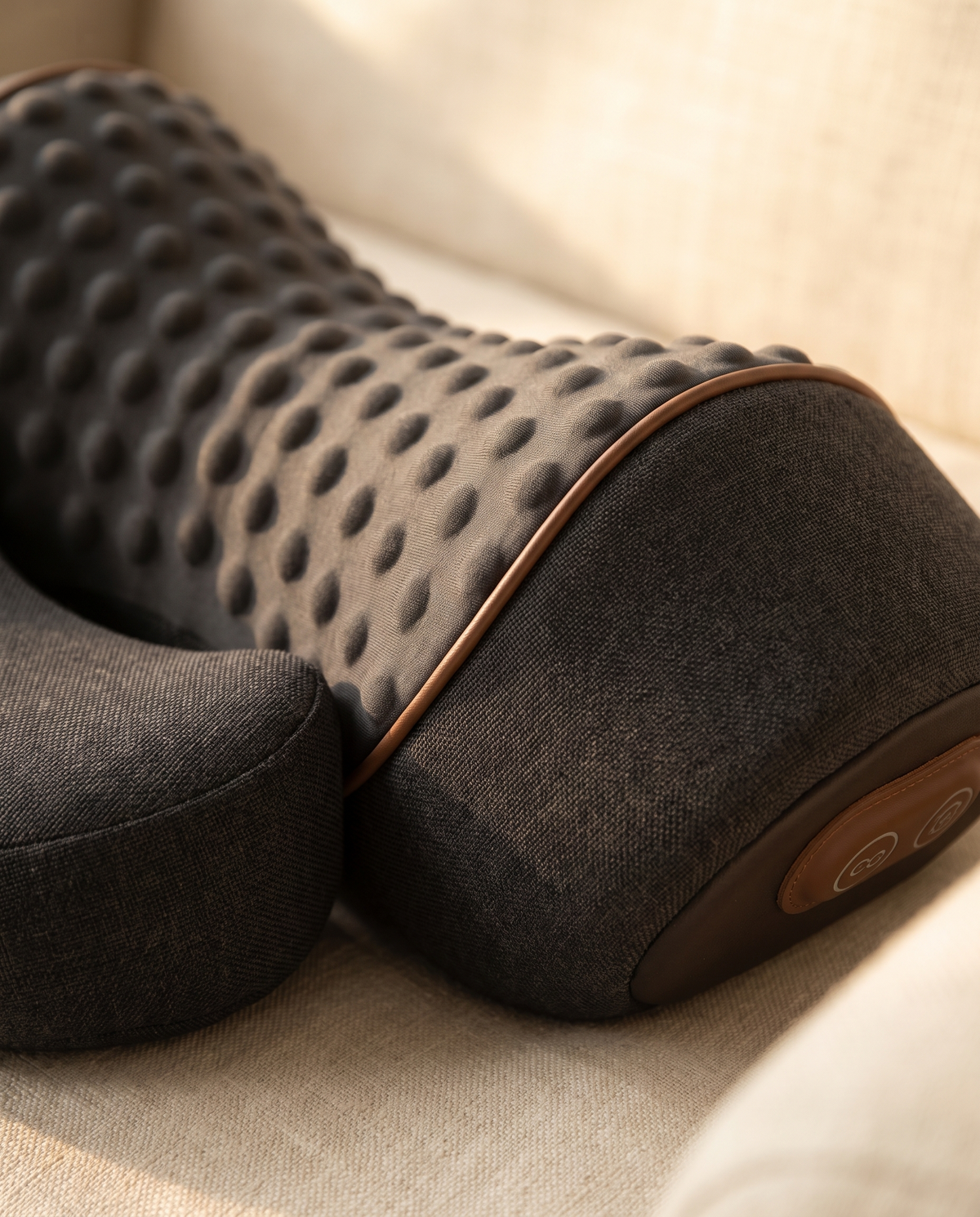 Close-up of the ArchRest massage nodes and warm heat